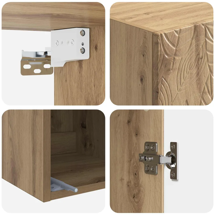 Armoire Murale 33 x 34,5 x 90 cm Bois d'ingénierie - 7