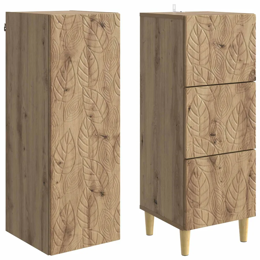 Ensemble de Meubles 2 pc 33 x 34,5 x 90 cm Bois d'ingénierie - 4