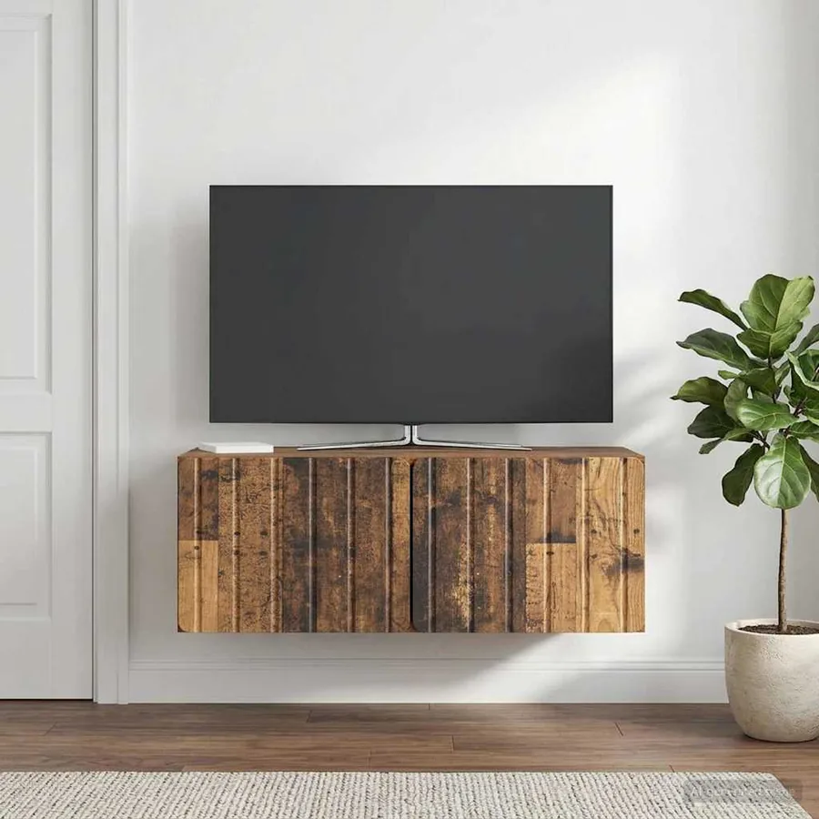 Meuble TV mural 78,5 x 41 x 30 cm Bois ancien Bois d'ingénierie