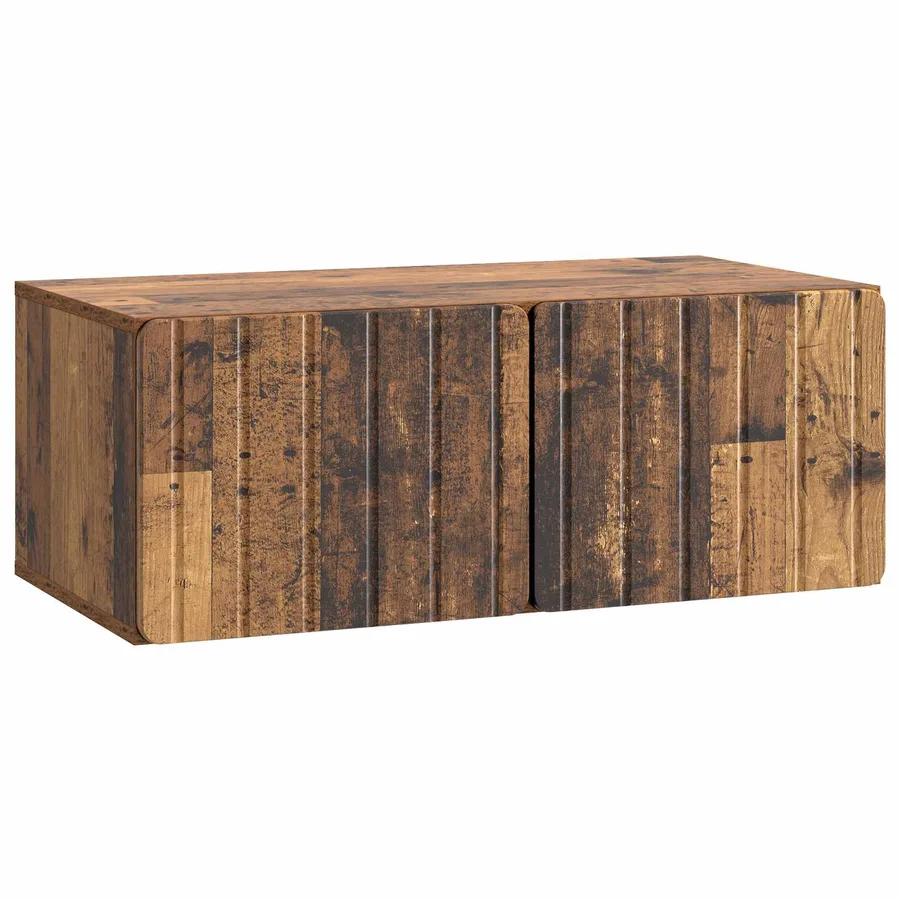 Meuble TV mural 78,5 x 41 x 30 cm Bois ancien Bois d'ingénierie - 2