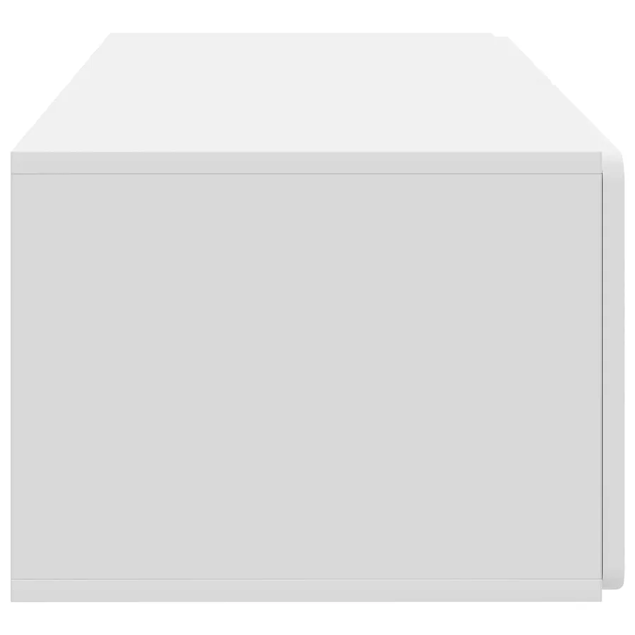 Meuble TV mural 78,5 x 41 x 30 cm Blanc Bois d'ingénierie - 7