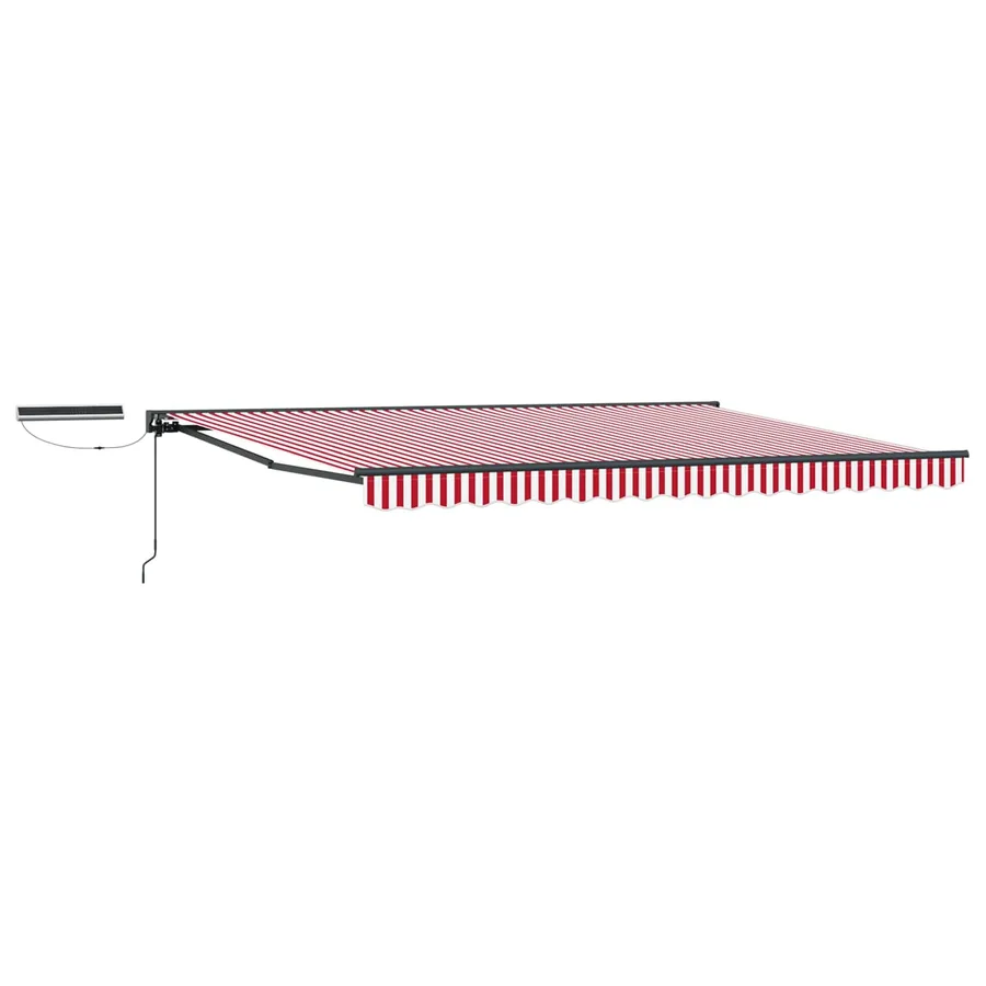 Auvent rétractable électrique Rouge, Blanc, Anthracite 4 x 2 m - 2