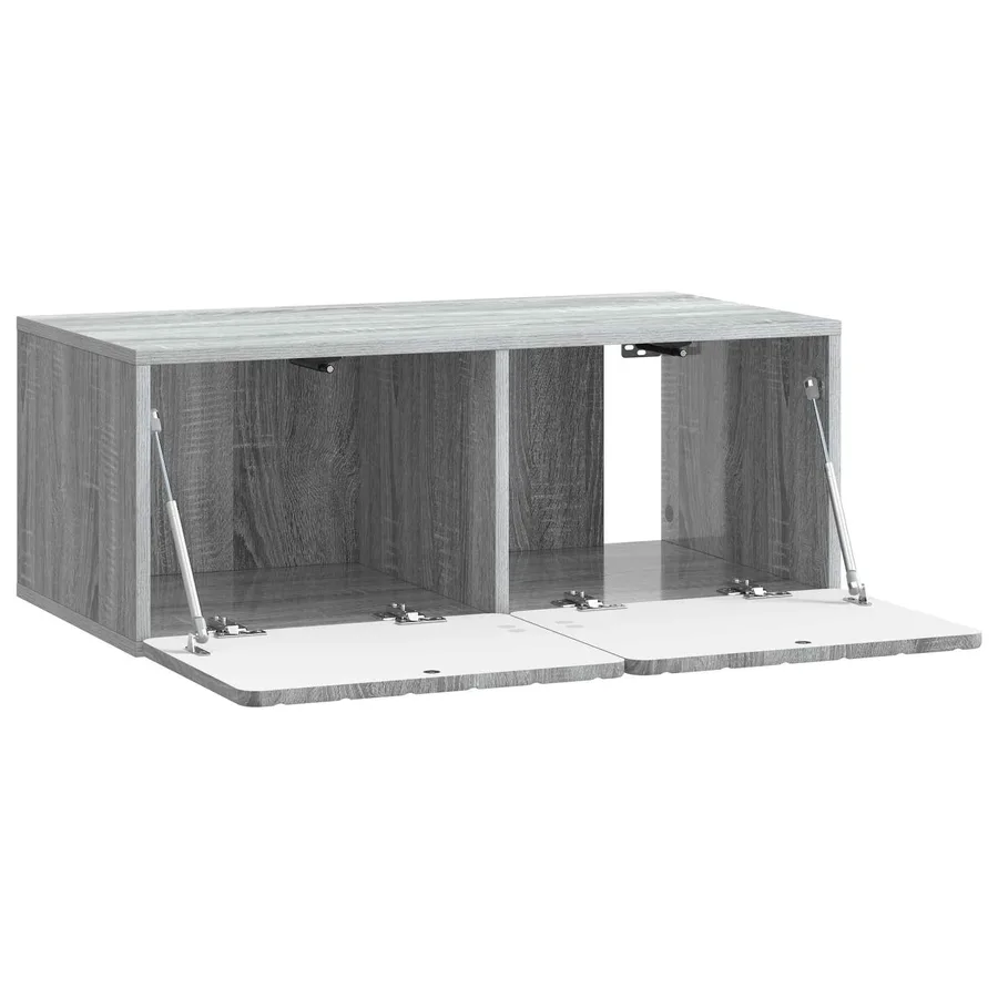 Meuble TV mural 78,5 x 41 x 30 cm Sonoma gris Bois d'ingénierie - 5