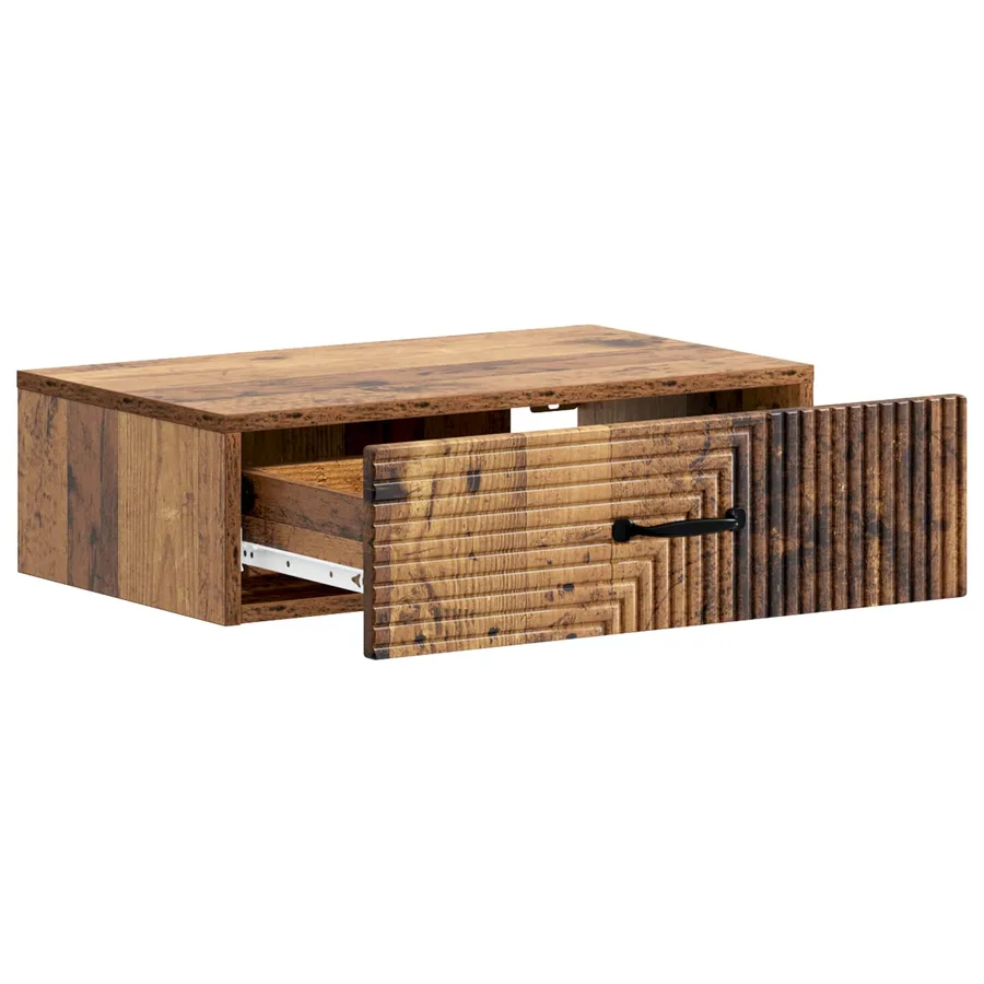 Table d'appoint murale Bois ancien 59 x 34,5 x 17 cm - 4