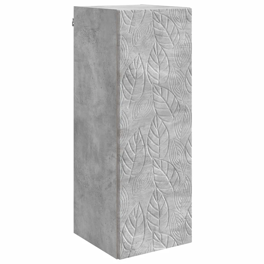 Armoire Murale Gris béton 33 x 34,5 x 90 cm Bois d'ingénierie - 2