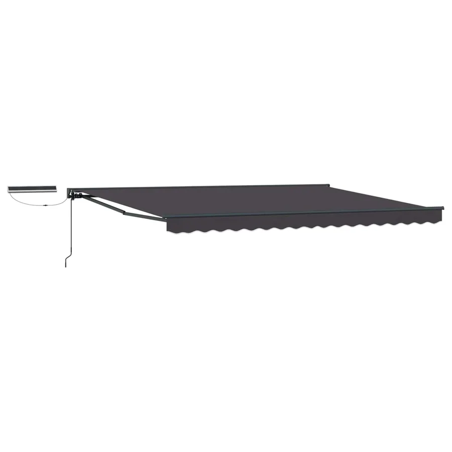 Auvent rétractable électrique Anthracite 4 × 3,5 m - 2