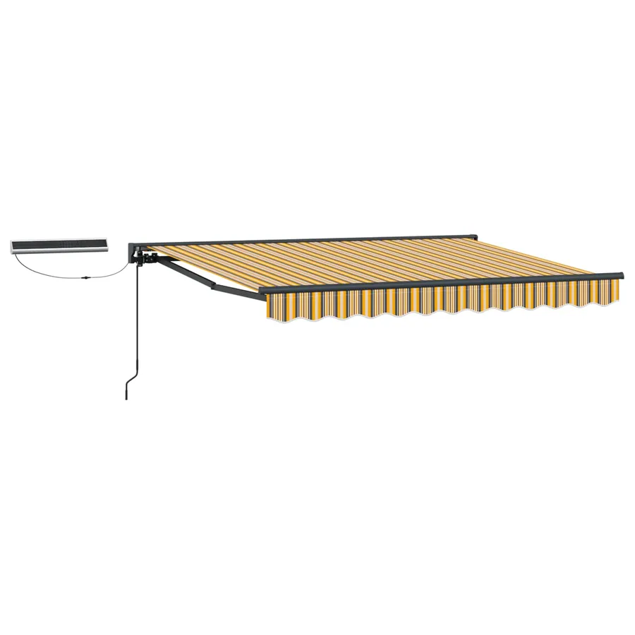Auvent rétractable électrique Jaune, Gris, Anthracite 3,5 x 2 m - 2