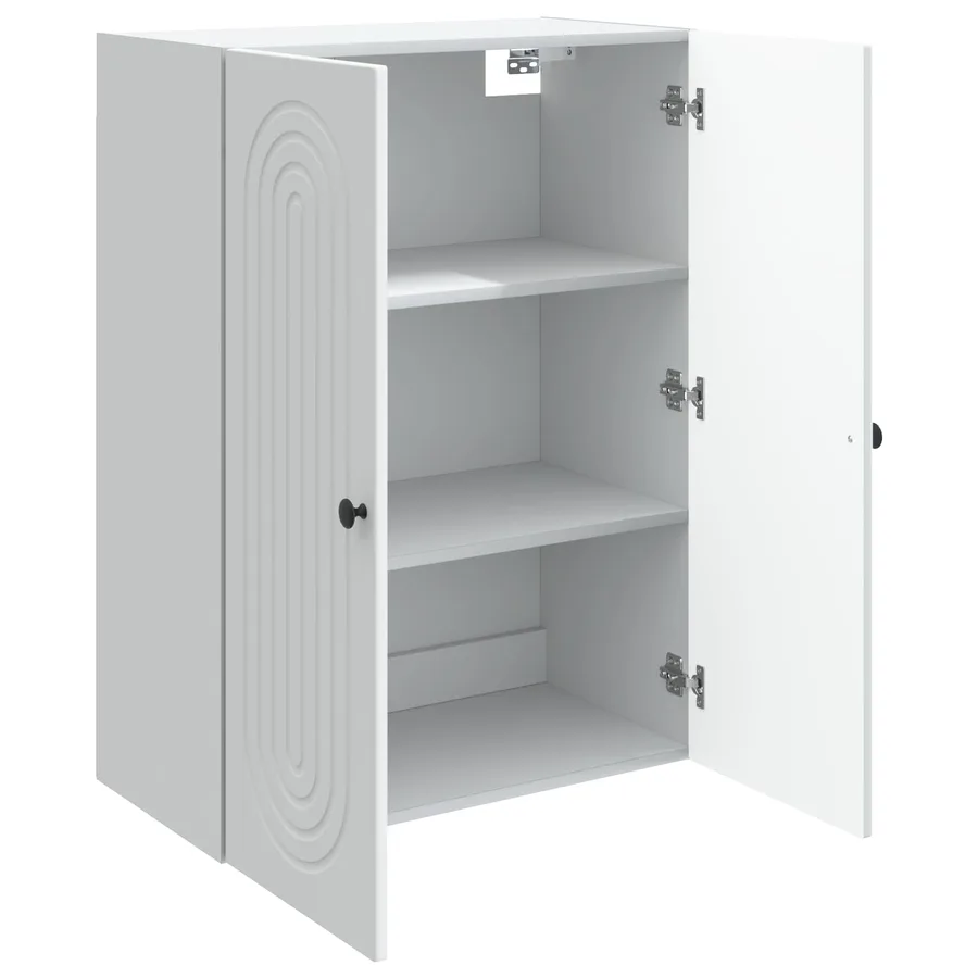 Armoire Murale Blanc 66 x 34,5 x 90 cm Bois d'ingénierie - 3