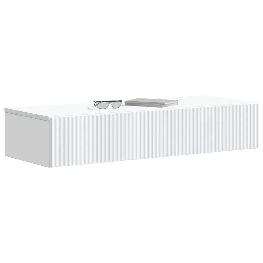 Table d'appoint murale Blanc 87,5 x 34,5 x 17 cm - 3