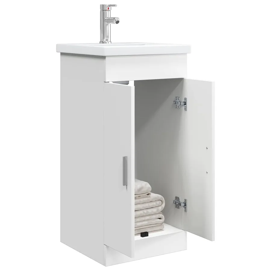 Meuble de salle de bain avec évier Blanc 42 x 40 x 84,5 cm - 3