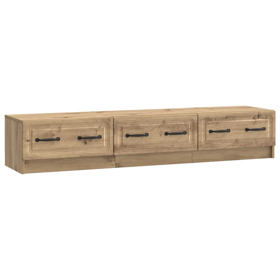 Meuble TV 147 x 34,5 x 27 cm Chêne artisanal Bois d'ingénierie - 2