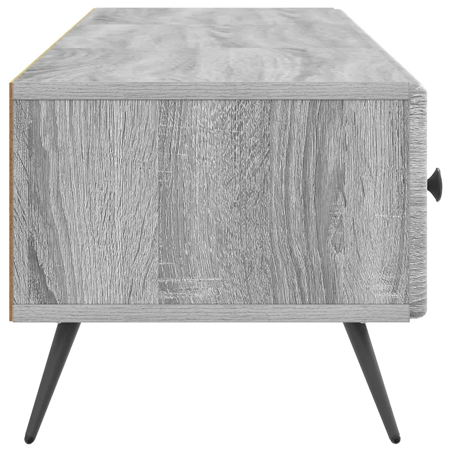 Meuble TV Sonoma gris 147 x 34,5 x 30 cm Bois d'ingénierie - 7