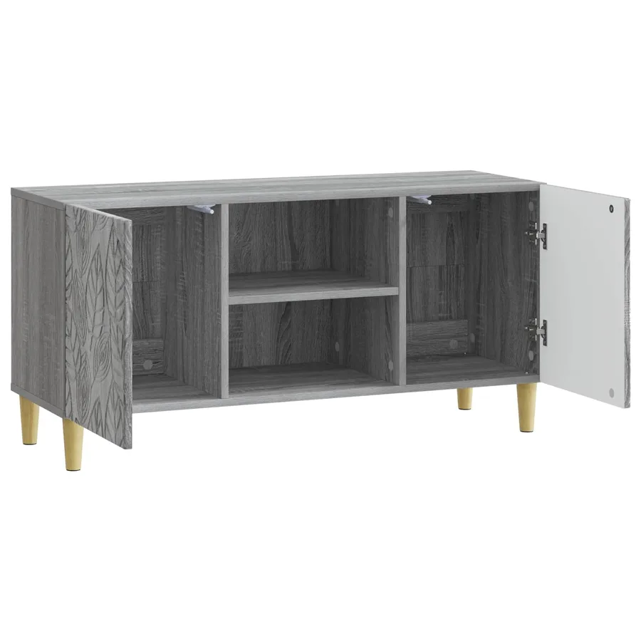 Meuble TV 102 x 34,5 x 50 cm Sonoma gris Bois d'ingénierie - 4