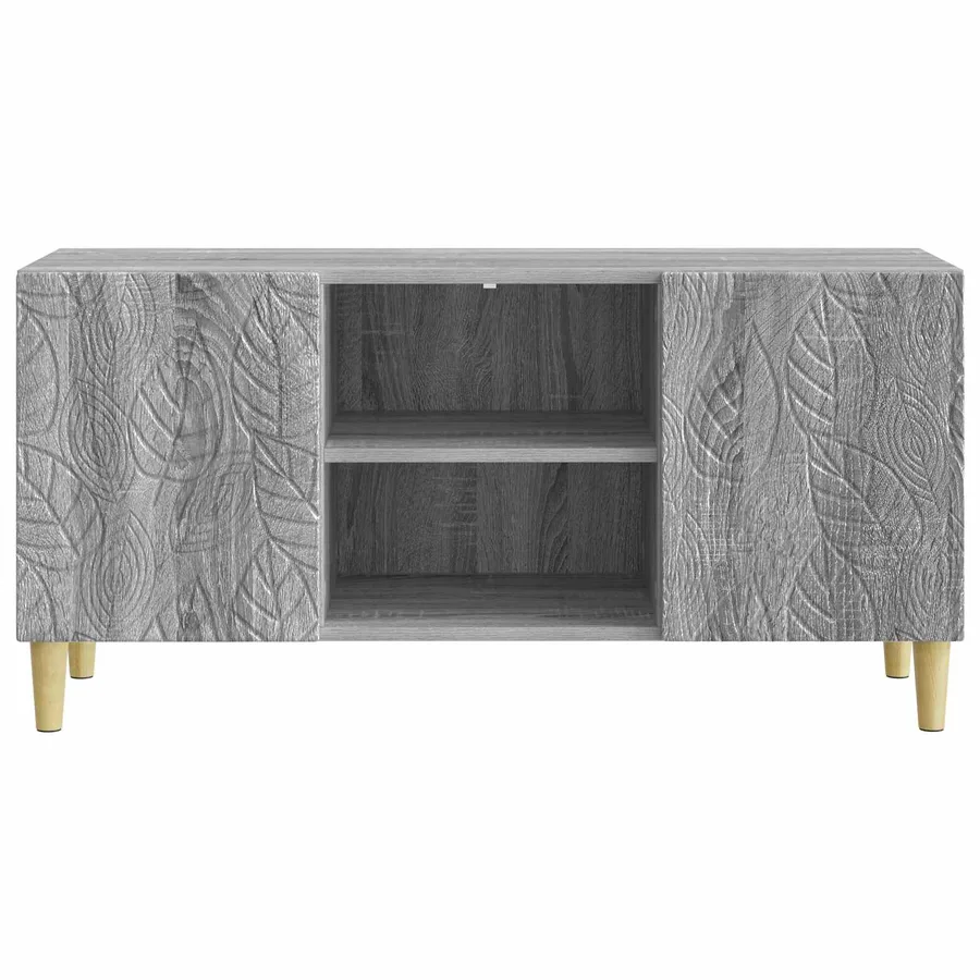 Meuble TV 102 x 34,5 x 50 cm Sonoma gris Bois d'ingénierie - 5