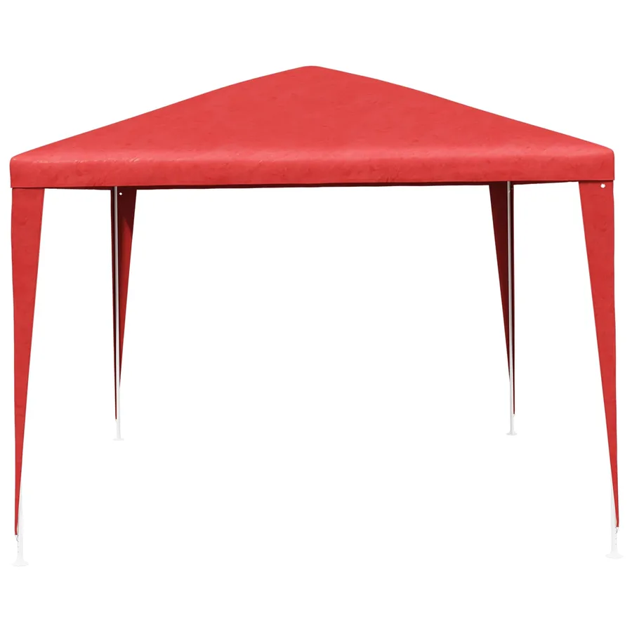 Tente de fête 400 x 300 x 255 cm Rouge PE et acier - 2