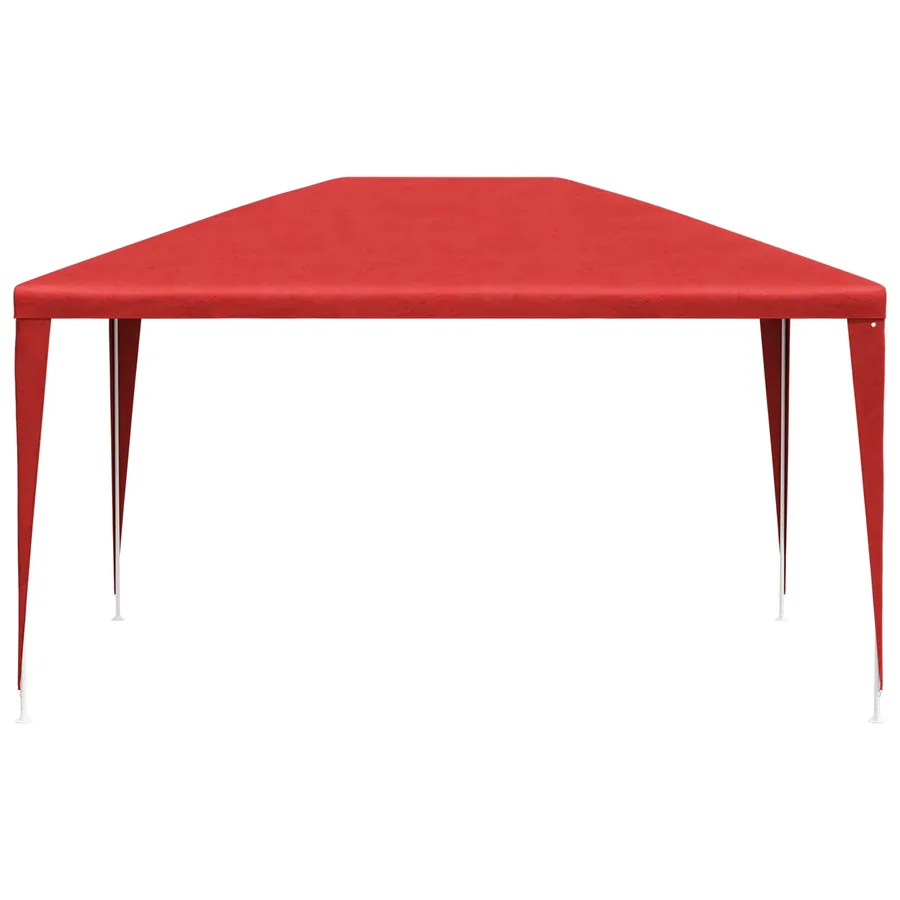 Tente de fête 400 x 300 x 255 cm Rouge PE et acier - 3