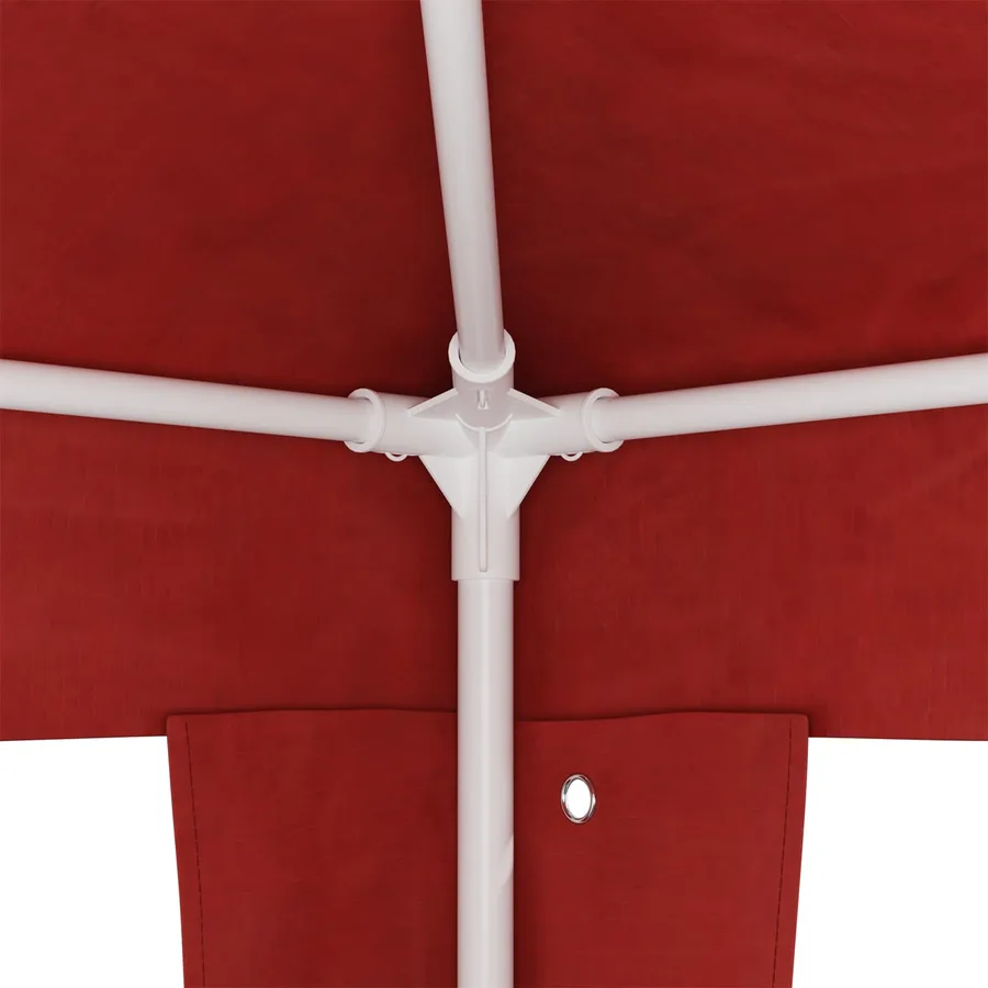 Tente de fête 400 x 300 x 255 cm Rouge PE et acier - 5