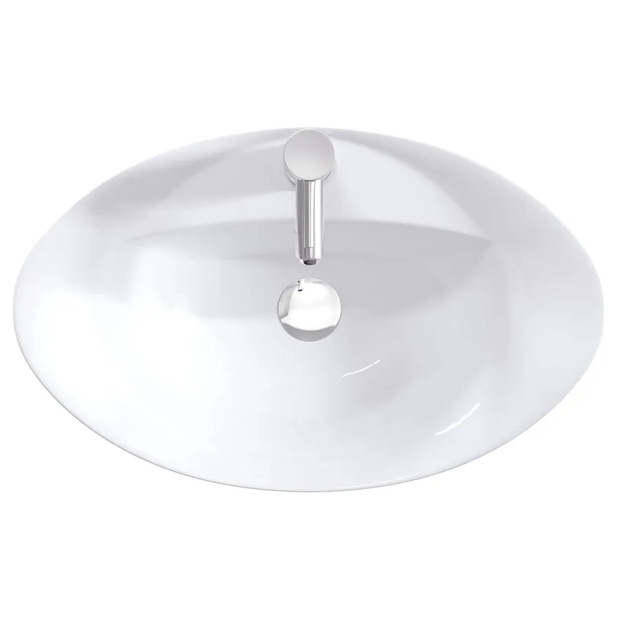 Lavabo de salle de bains Chrome 59 x 35 x 21 cm métal - 7