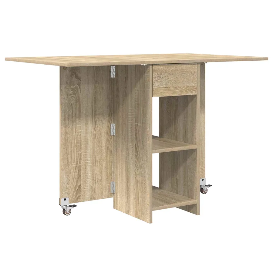 Table à dîner 115 x 70 x 75 cm Bois d'ingénierie Chêne Sonoma - 2