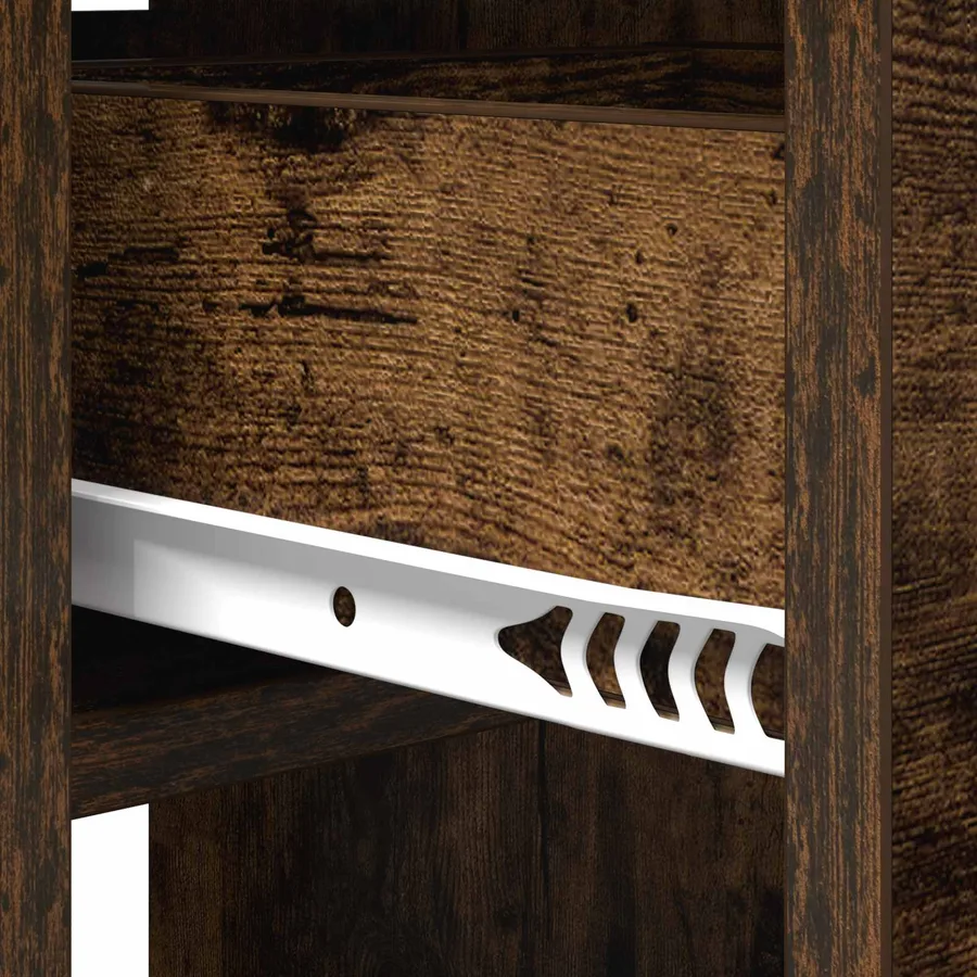 Table à dîner 115 x 70 x 75 cm Bois d'ingénierie Chêne fumé - 9