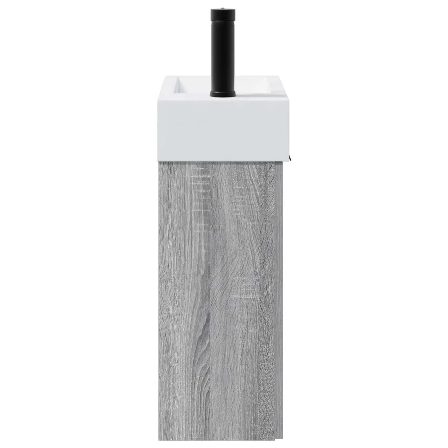 Meuble de salle de bain avec robinet Sonoma gris - 6