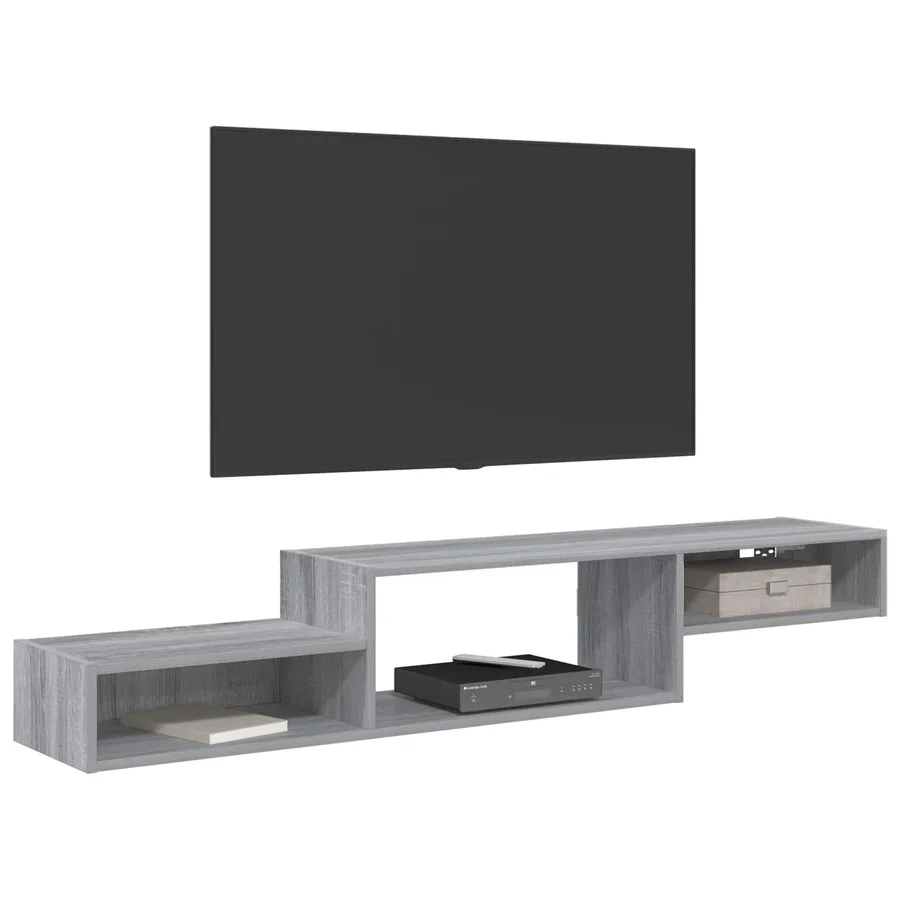 Meuble TV mural Montage mural Sonoma gris 150 x 28 x 26 cm - 3