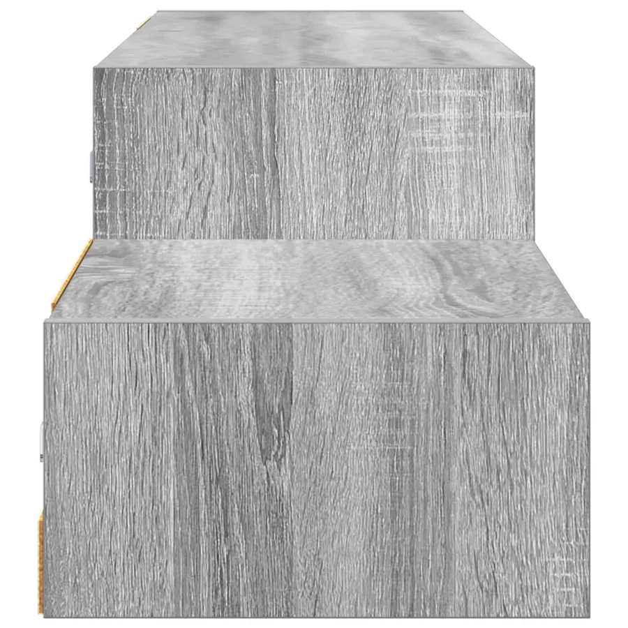 Meuble TV mural Montage mural Sonoma gris 150 x 28 x 26 cm - 6
