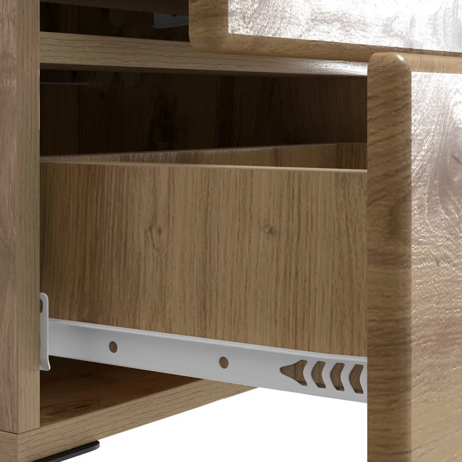 Cabinet de chevet 2 pc Chêne artisanal 43 x 34,5 x 47,5 cm - 11