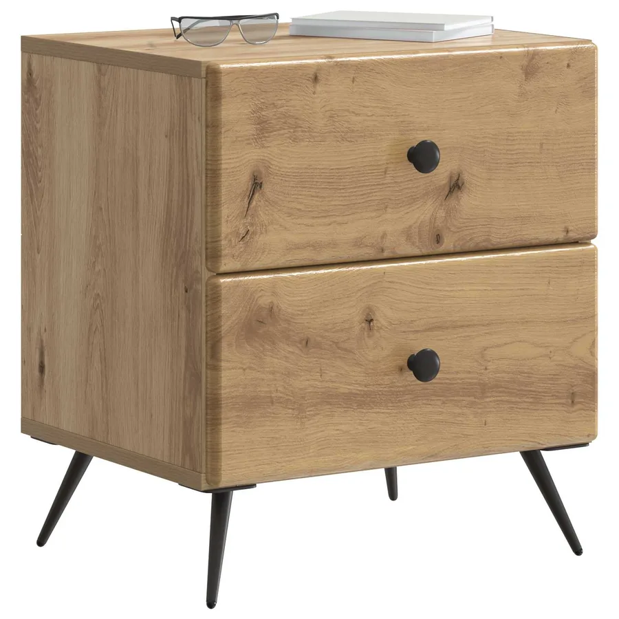 Cabinet de chevet 2 pc Chêne artisanal 43 x 34,5 x 47,5 cm - 3