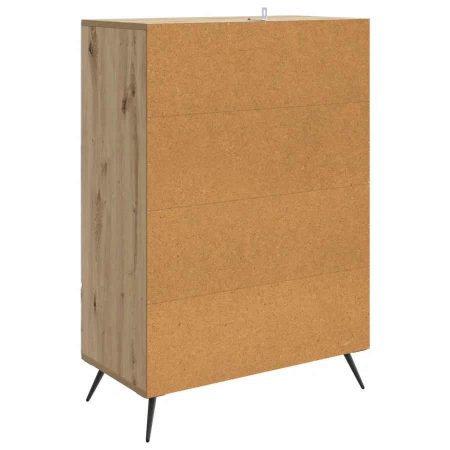 Buffet Chêne artisanal 66 x 34,5 x 95 cm Bois d'ingénierie - 7