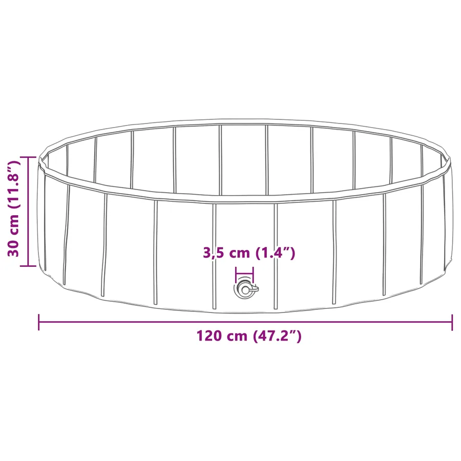 Piscine pour enfants Bleu Ø 120 x 30 cm - 7