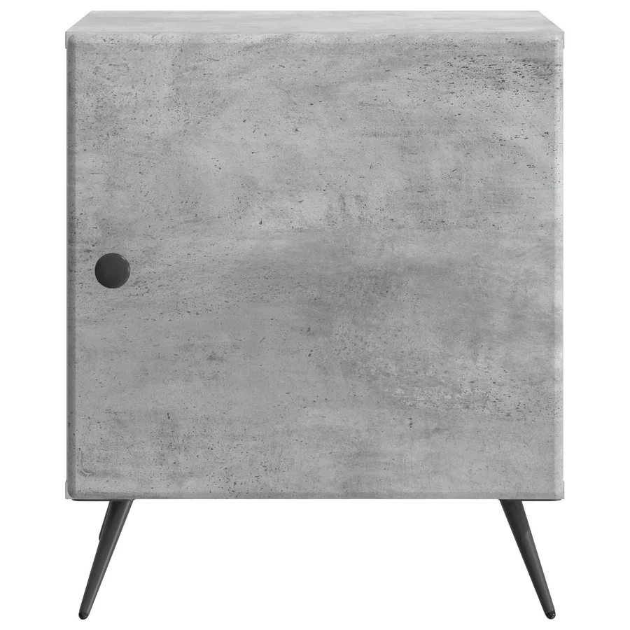 Cabinet de chevet Gris béton 43 x 34,5 x 50 cm - 5