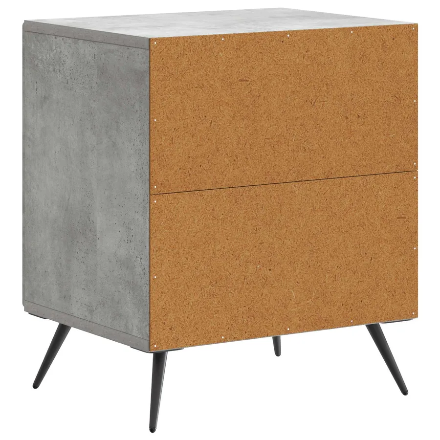 Cabinet de chevet Gris béton 43 x 34,5 x 50 cm - 7