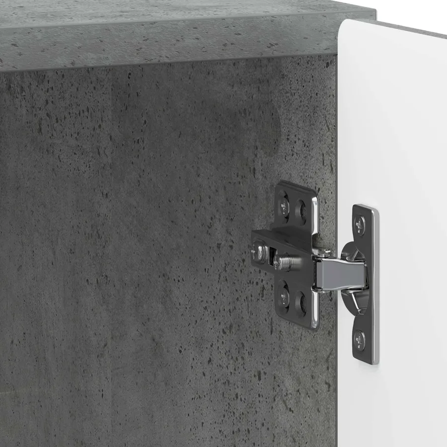 Cabinet de chevet Gris béton 43 x 34,5 x 50 cm - 9