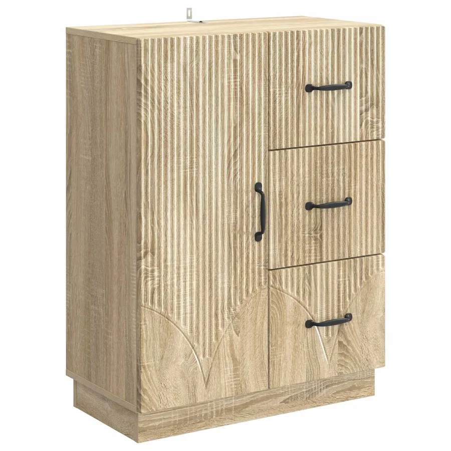 Buffet Chêne Sonoma 66 x 34,5 x 87 cm Bois d'ingénierie - 2