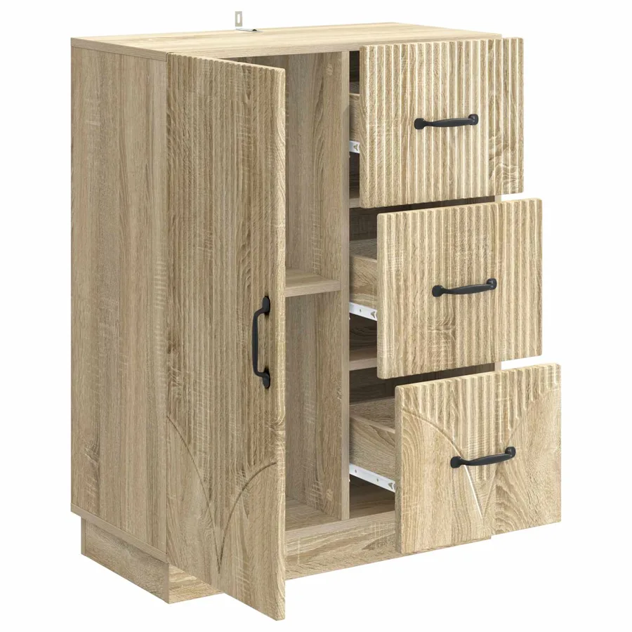 Buffet Chêne Sonoma 66 x 34,5 x 87 cm Bois d'ingénierie - 5