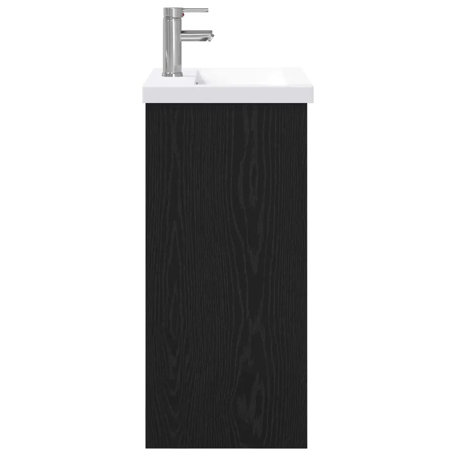 Ensemble de mobilier de salle de bain Chêne noir - 6
