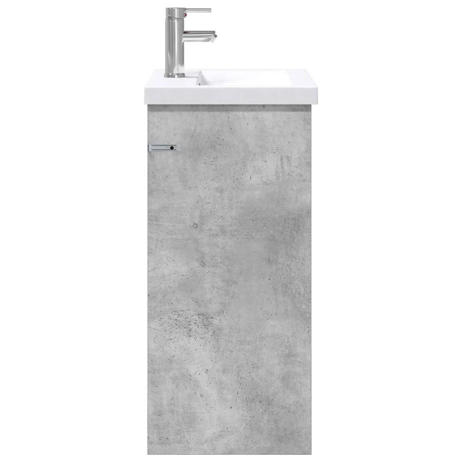 Ensemble de mobilier de salle de bain Gris béton - 6