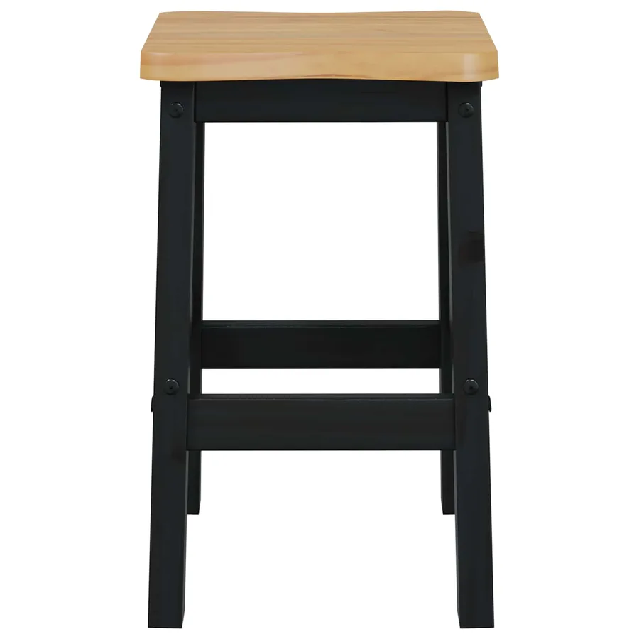 Tabouret de bar haut EKAI 2 pcs Noir 40 x 29 x 63 cm - 4