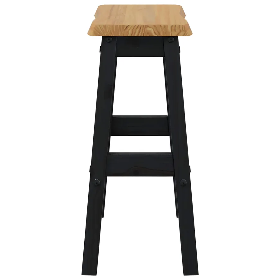 Tabouret de bar haut EKAI 2 pcs Noir 40 x 29 x 63 cm - 5