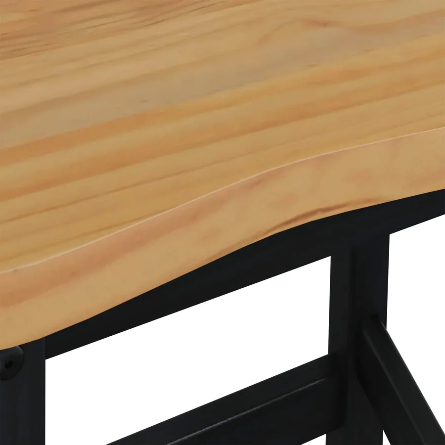 Tabouret de bar haut EKAI 2 pcs Noir 40 x 29 x 63 cm - 8