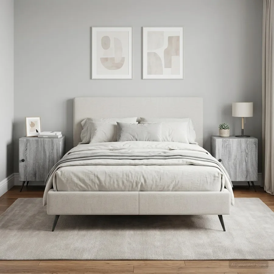 Cabinet de chevet 2 pcs Sonoma gris 43 x 34,5 x 50 cm - 4