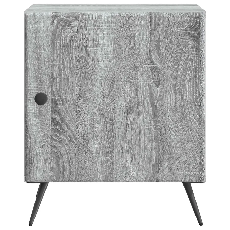 Cabinet de chevet 2 pcs Sonoma gris 43 x 34,5 x 50 cm - 7