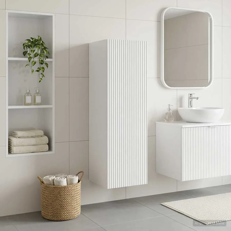 Cabinet de Salle de Bain Mural Blanc 33 x 34,5 x 100 cm