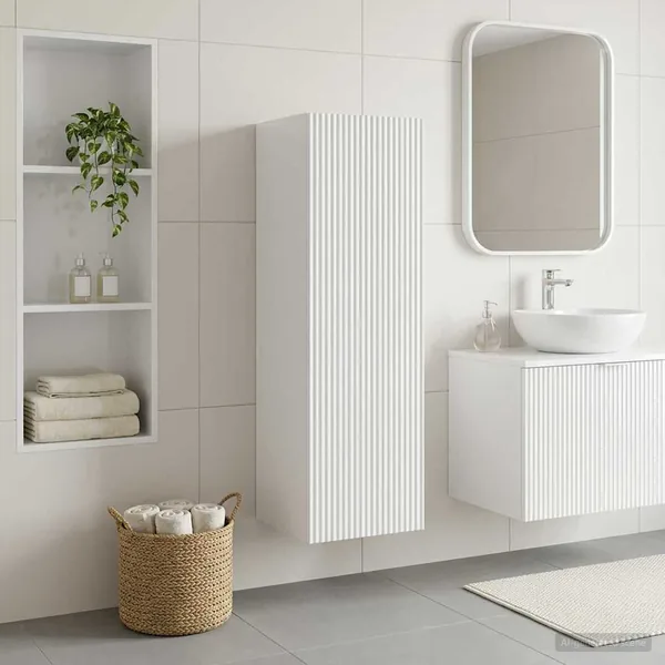Cabinet de Salle de Bain Mural Blanc 33 x 34,5 x 100 cm