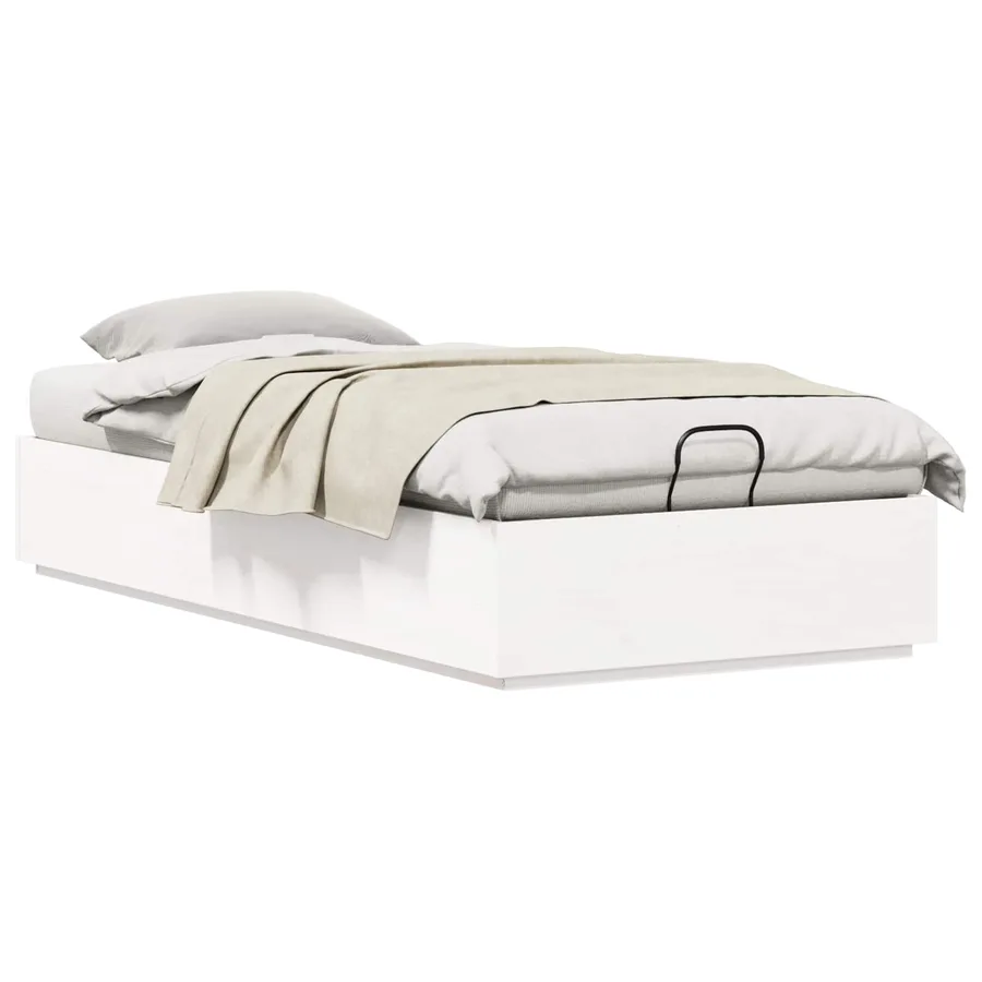 Cadre de lit ottoman avec rangement Blanc 80 x 200 cm - 3