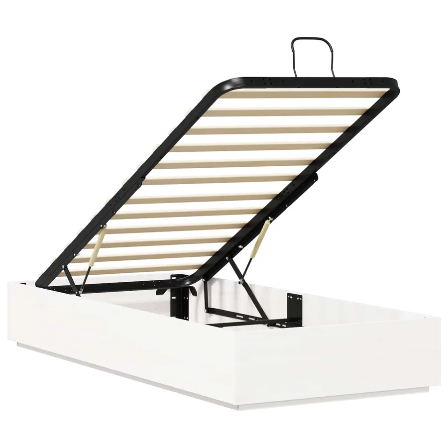 Cadre de lit ottoman avec rangement Blanc 80 x 200 cm - 5