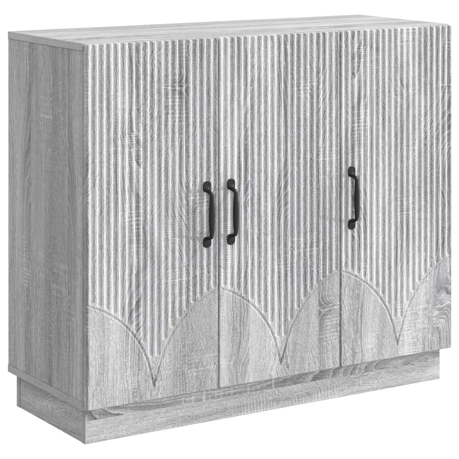 Buffet Sonoma gris 89 x 34,5 x 77 cm Bois d'ingénierie - 2