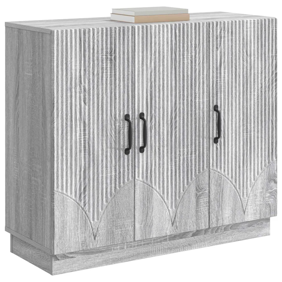 Buffet Sonoma gris 89 x 34,5 x 77 cm Bois d'ingénierie - 3
