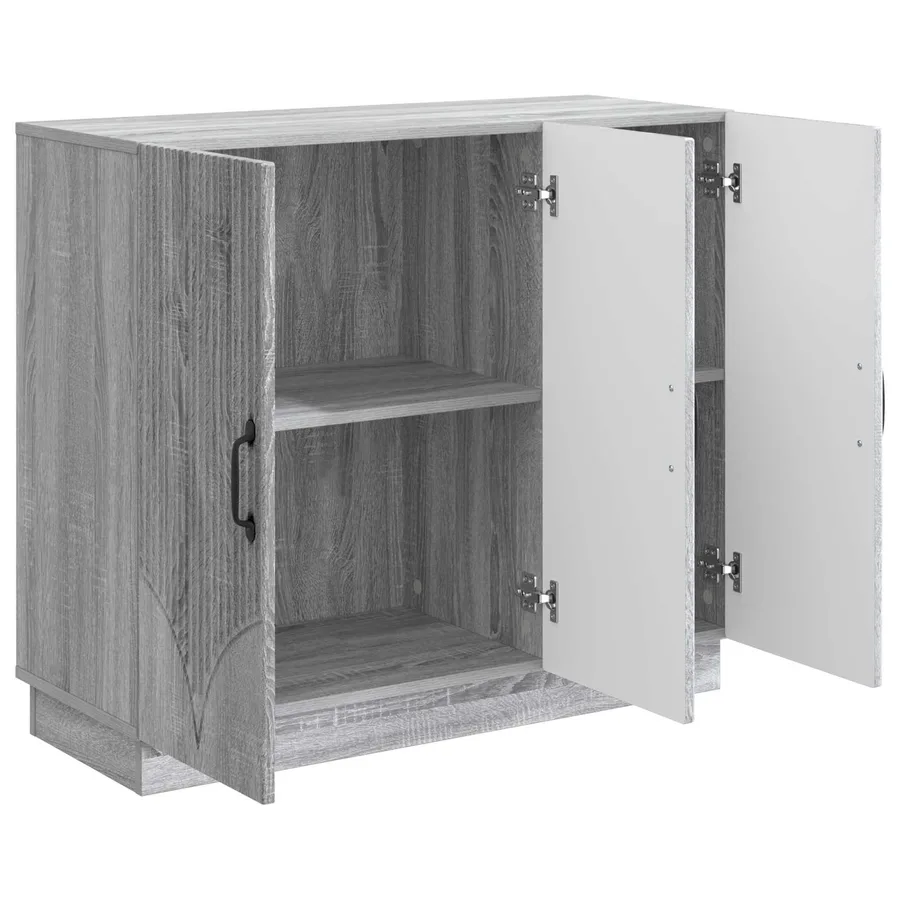 Buffet Sonoma gris 89 x 34,5 x 77 cm Bois d'ingénierie - 5